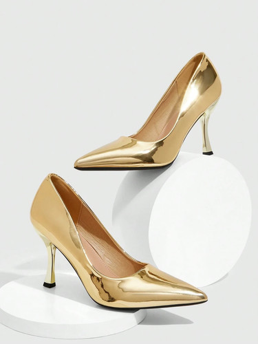 Women gold metallic - women's, pointed