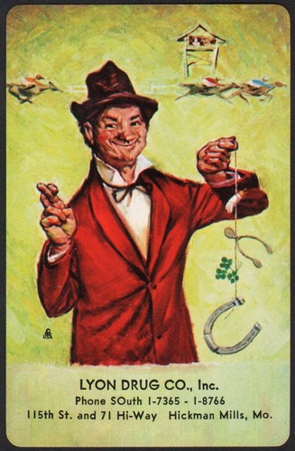 Vintage single playing - , card