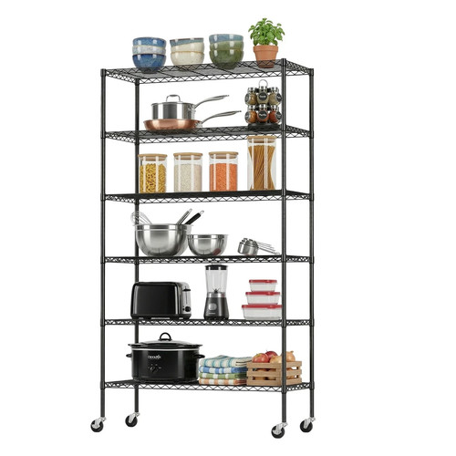 Wire shelving unit - wire, wheels