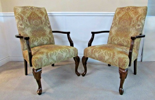 Pair fairfield mahogany - pair,