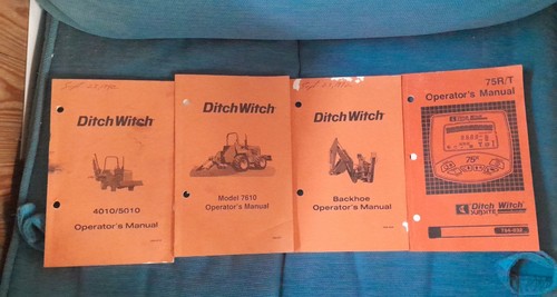 Vintage ditch witch manual lot - witch,