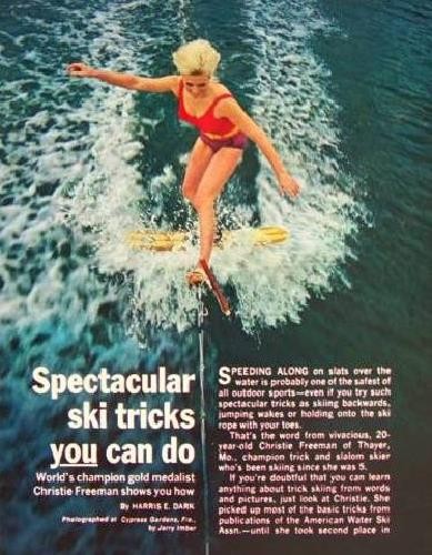 Water ski tricks champ - water,