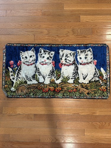 Vintage italian velvet cat - italian,