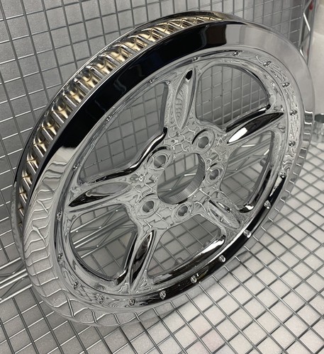 Harley 40350 chrome pulley - chrome,