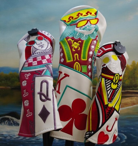 Playing cards golf - cards, head