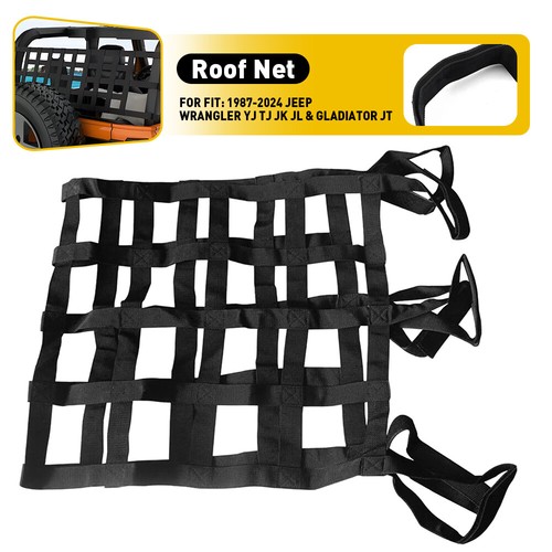Black mesh cargo net roof - black,