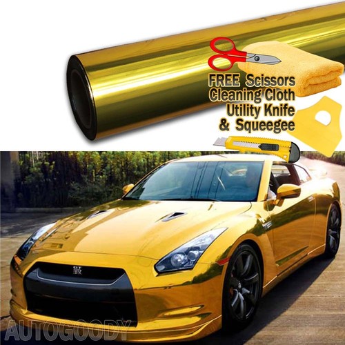 Gold chrome mirror - 36",