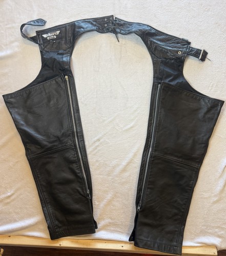 Biker club leather chaps - club,