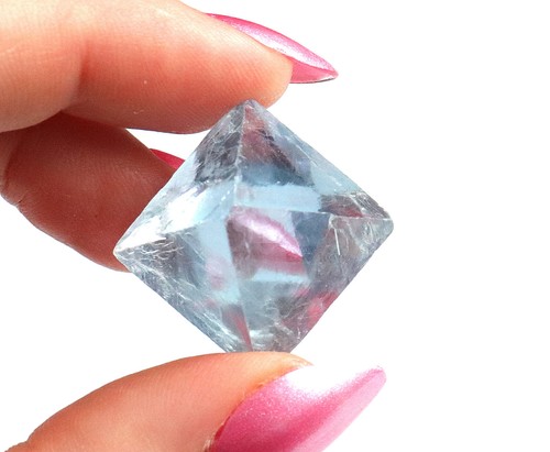 Fluorite octahedron gemmy ice - octahedron,