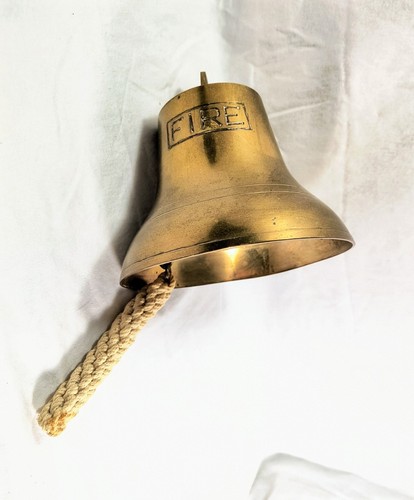 Vintage brass ship bell - brass,