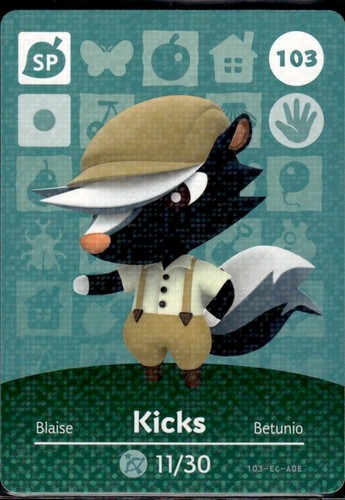 103 kicks amiibo card - kicks,