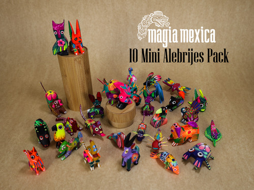 Mini alebrijes set - 10,