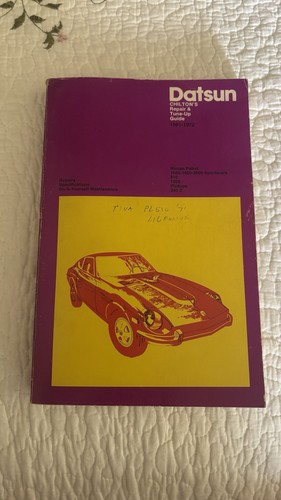 Vintage 1972 chilton datsun - vintage,