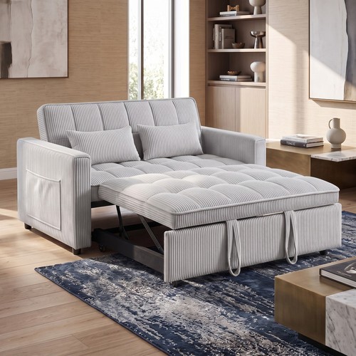 Modern corduroy tufted futon - corduroy,