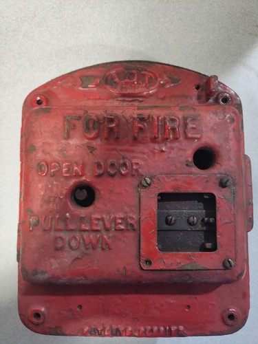 Antique adt fire alarm box - adt,