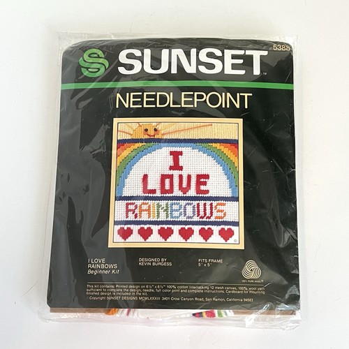 Sunset needlepoint kit - sunset,
