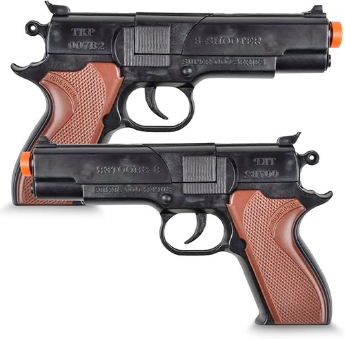 Plastic cap pistol toy gun - plastic,