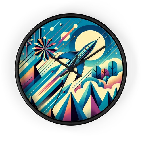 Home decor wall clock - decor, retro
