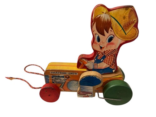 Tractor jack pull toy - tractor,