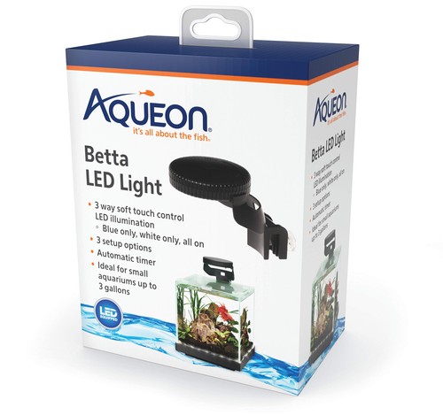 Aqueon betta led light blue - betta,