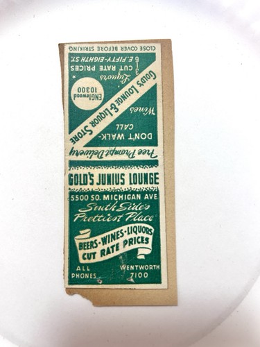 Vintage match book - book, cover