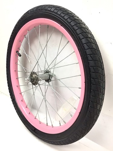 Bicycle front pink wheel - 18",