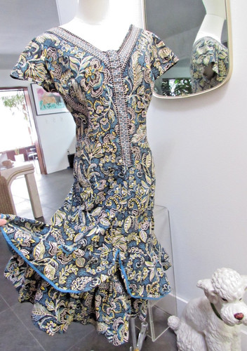Vtg 40s pinup dress - vtg,