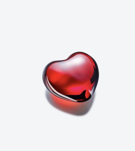 Baccarat glamour heart crystal - baccarat,
