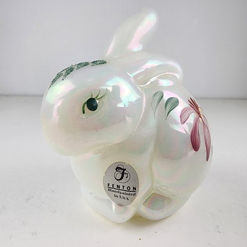 Iridescent hand painted fenton - hand,