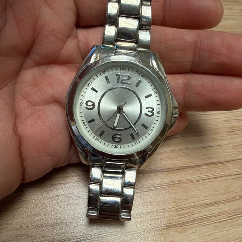 Accutime silver tone analog - accutime,