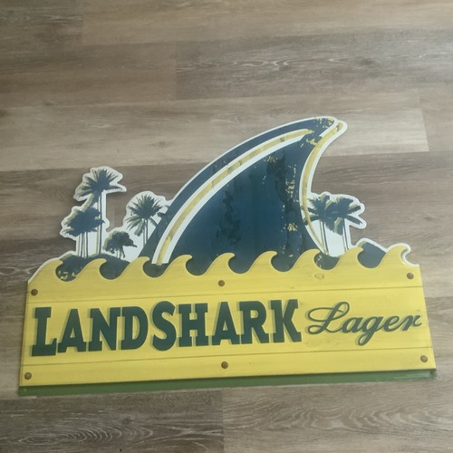 Landshark lager beer sign - landshark,