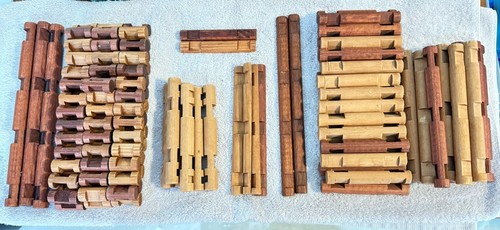 Vintage lincoln logs large lot - logs,