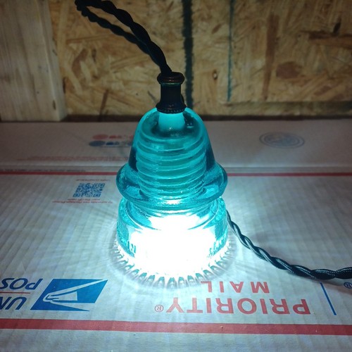 Glass insulator hanging - glass,