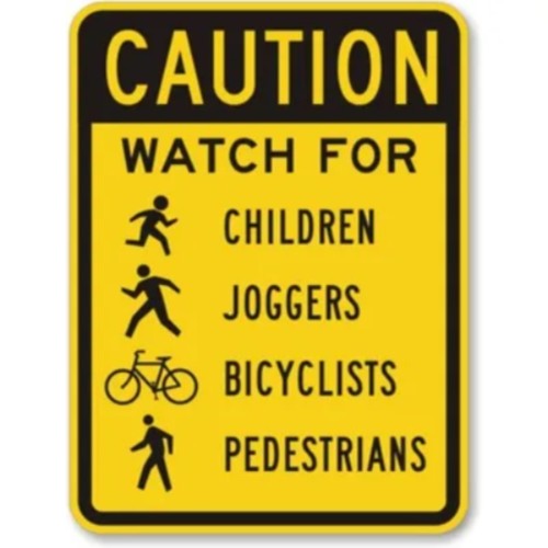 Pedestrian crossing sign - crossing,