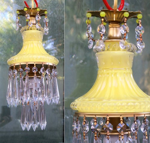 Vintage lemon yellow lady - vintage,