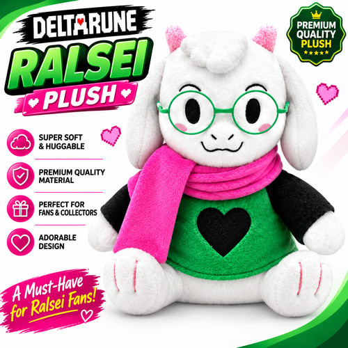 Deltarune ralsei plush with - ralsei, no