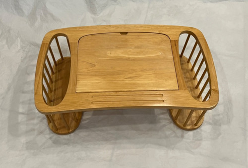 Vintage wood bed tray lap - bed,