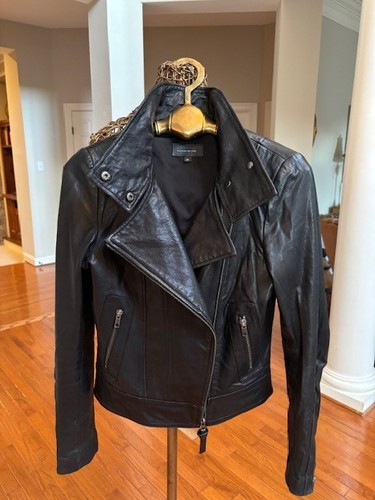 Mackage lambskin black - black, leather