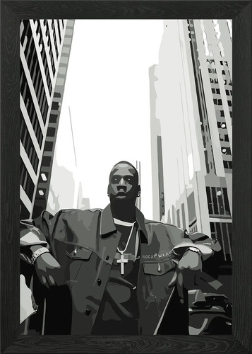 Jay rapper hip hop - jay, framed