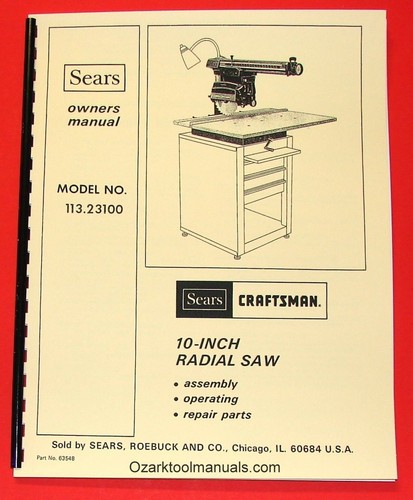 Craftsman radial arm - craftsman,