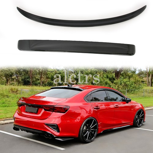 Glossy black rear roof - black,