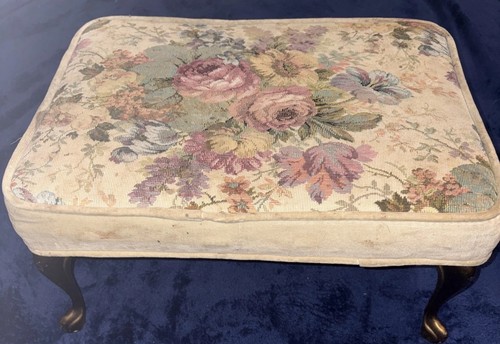 Vintage foot stool ottoman - vintage,