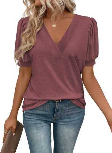 Womens neck puff sleeve - womens,