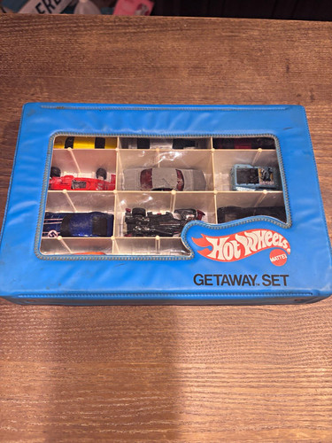 Hot wheels getaway blue case - hot,