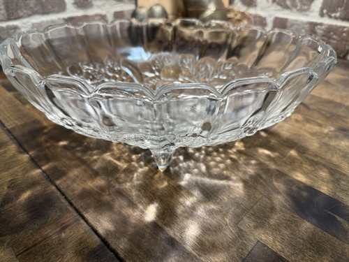 Vtg glass garland clear - in,
