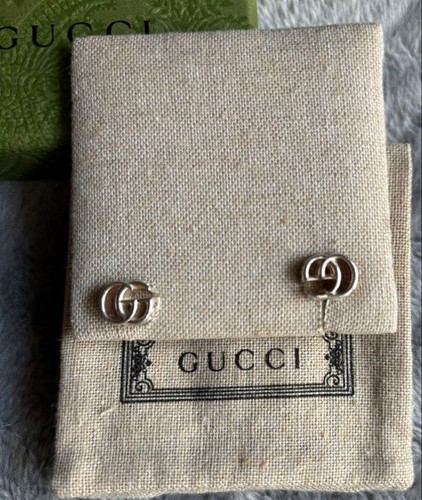 Gucci double silver earrings - gucci,
