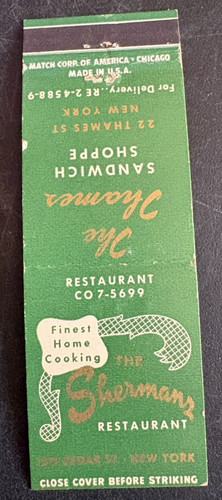 Vtg matchbook matchcover the - vtg,