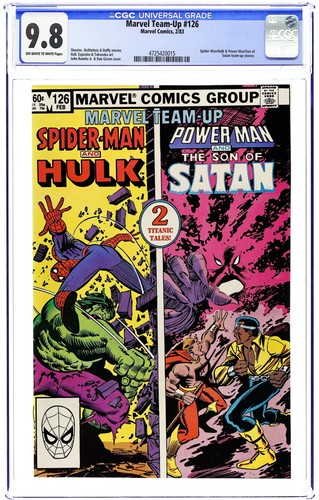 Marvel team 126 cgc - cgc, 9.8