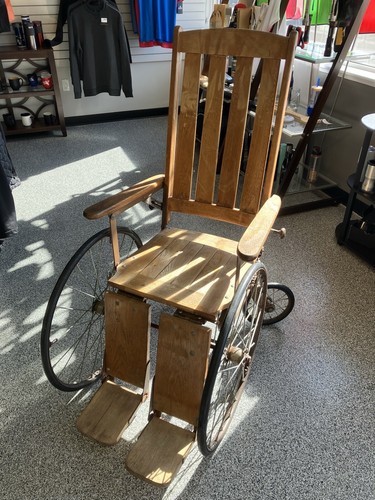 Antique wheel wheelchair