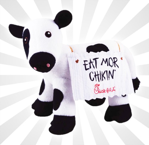Chick fil plush cow doll - plush, toy